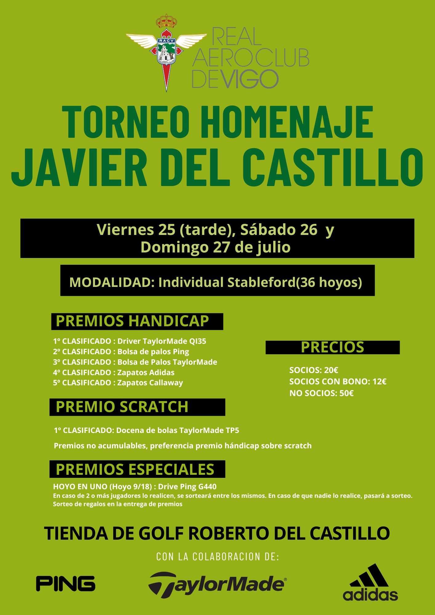 TORNEO HOMENAJE JAVIER DEL CASTILLO