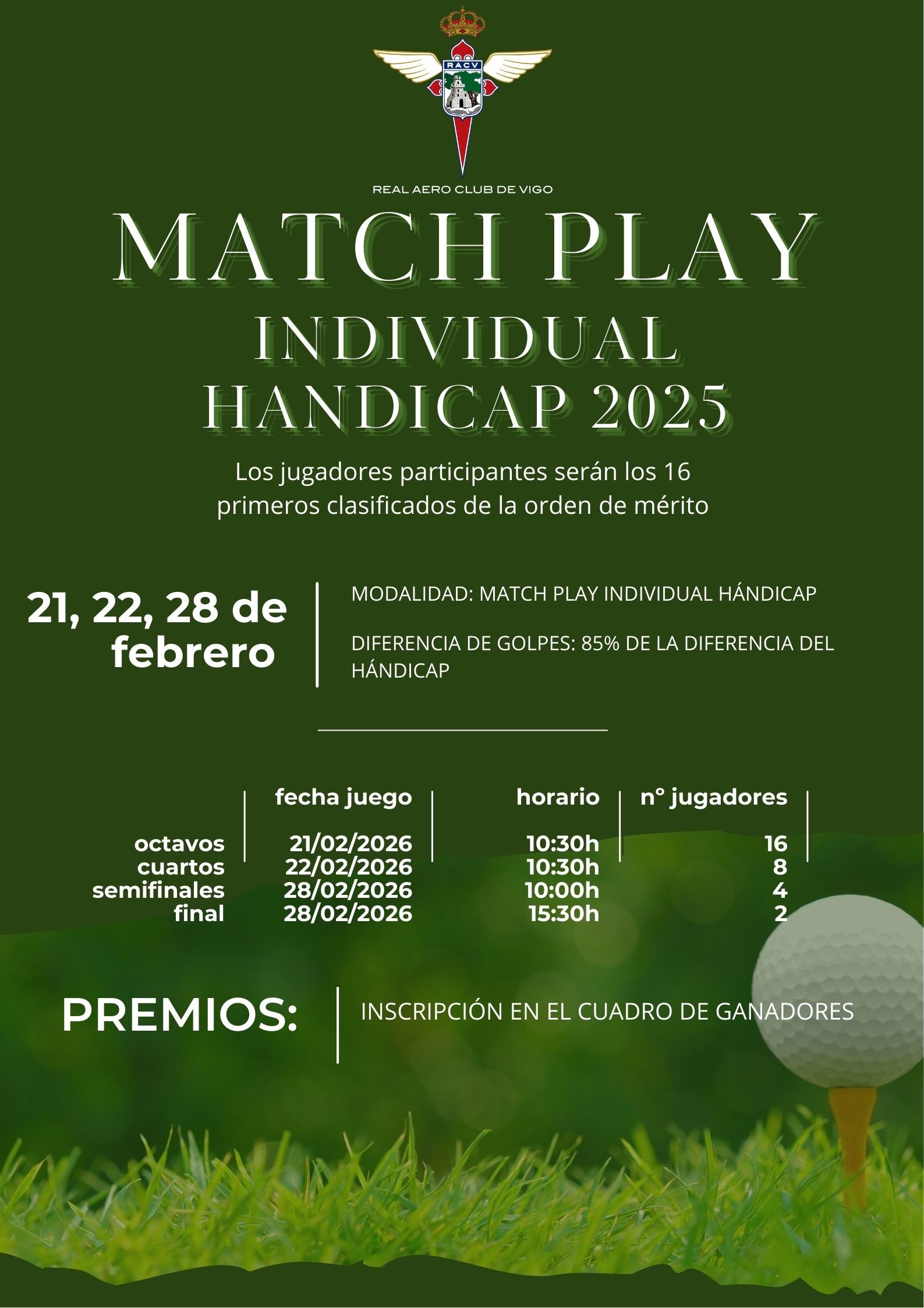 MATCH PLAY INDIVIDUAL HANDICAP