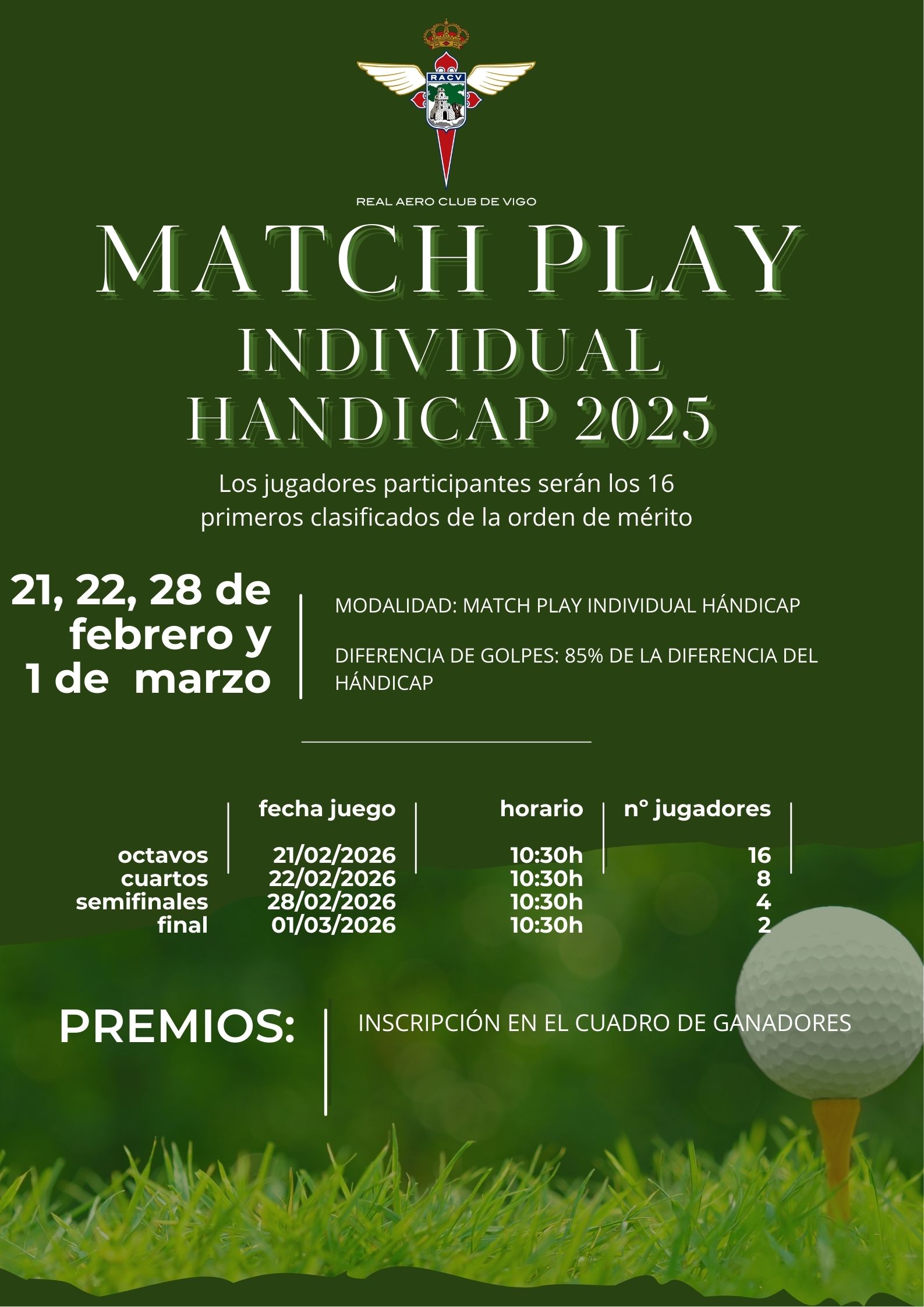 MATCH PLAY INDIVIDUAL HANDICAP