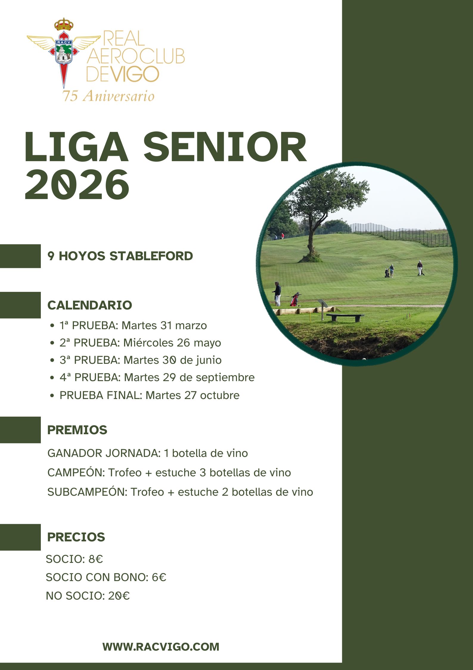 1ª prueba Liga Senior 2026