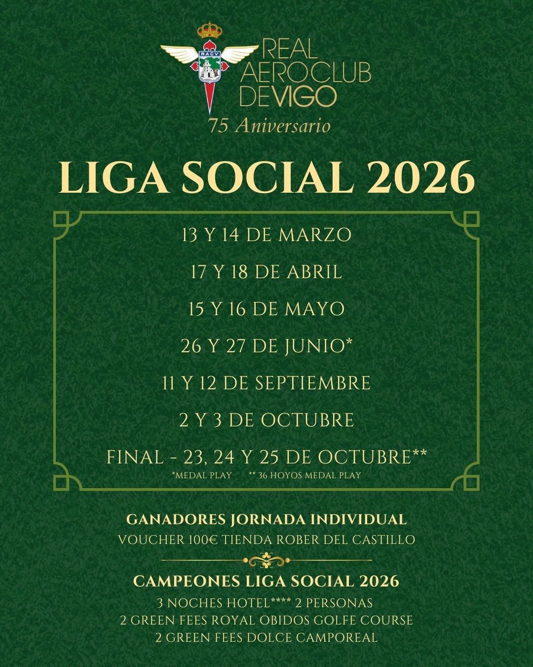 LIGA SOCIAL RACV2026 (1ª PRUEBA)