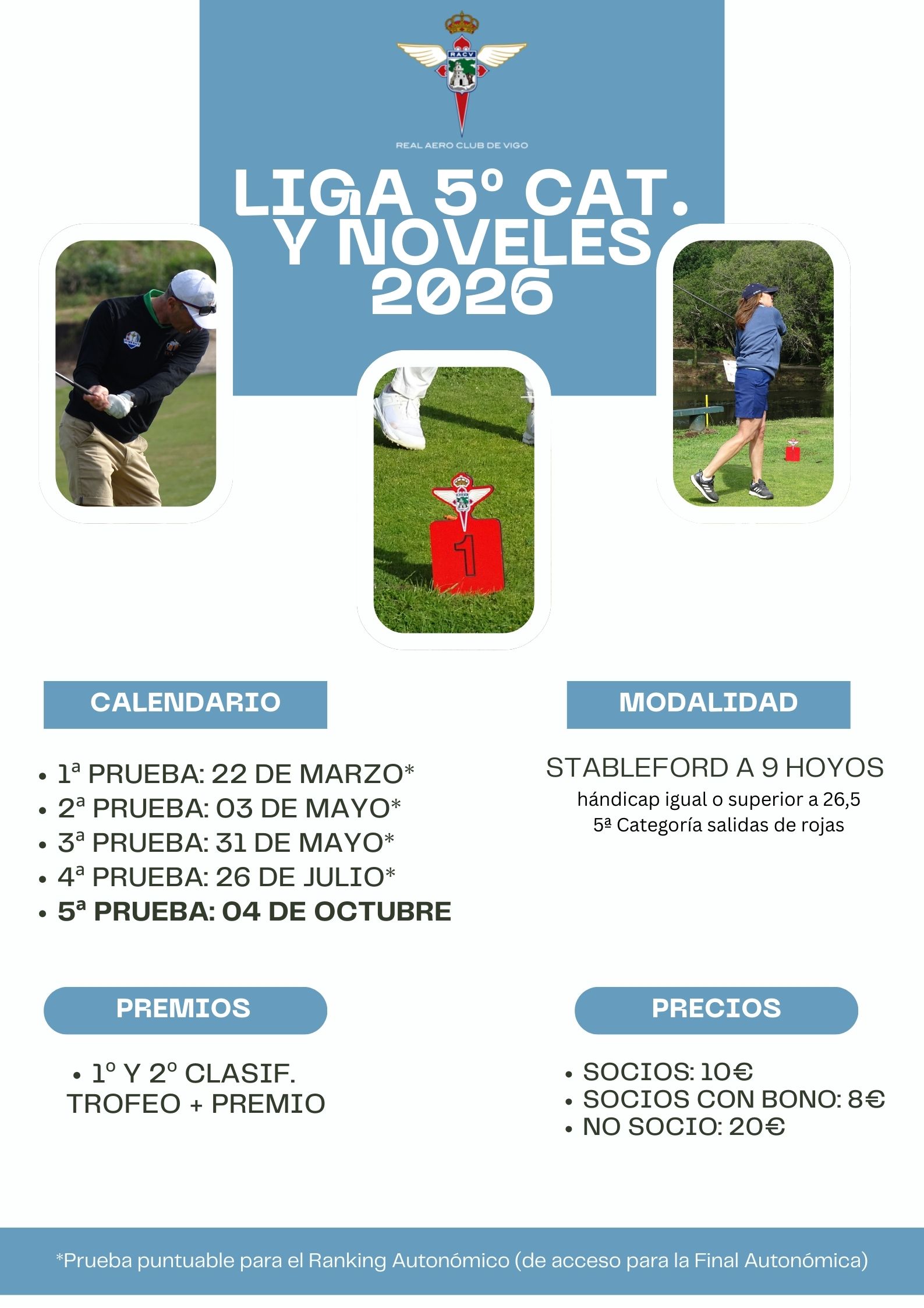 LIGA 5ª CATEGORÍA Y NOVELES (2ª PRUEBA)